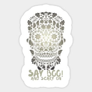 Say boo and scary on Sticker